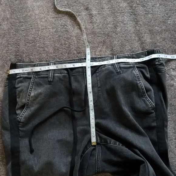 Torrid grayed black pull on drawstring pants with leg stripes - Picture 7 of 11